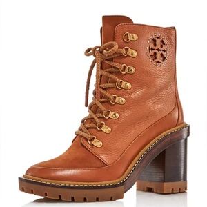Tory Burch Women's Miller Block Heel Hiker Boots Size 8